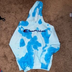 Tye dye champion hoodie